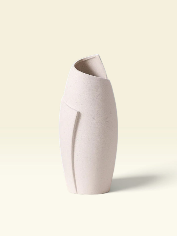Geomi | White Ceramic Vase