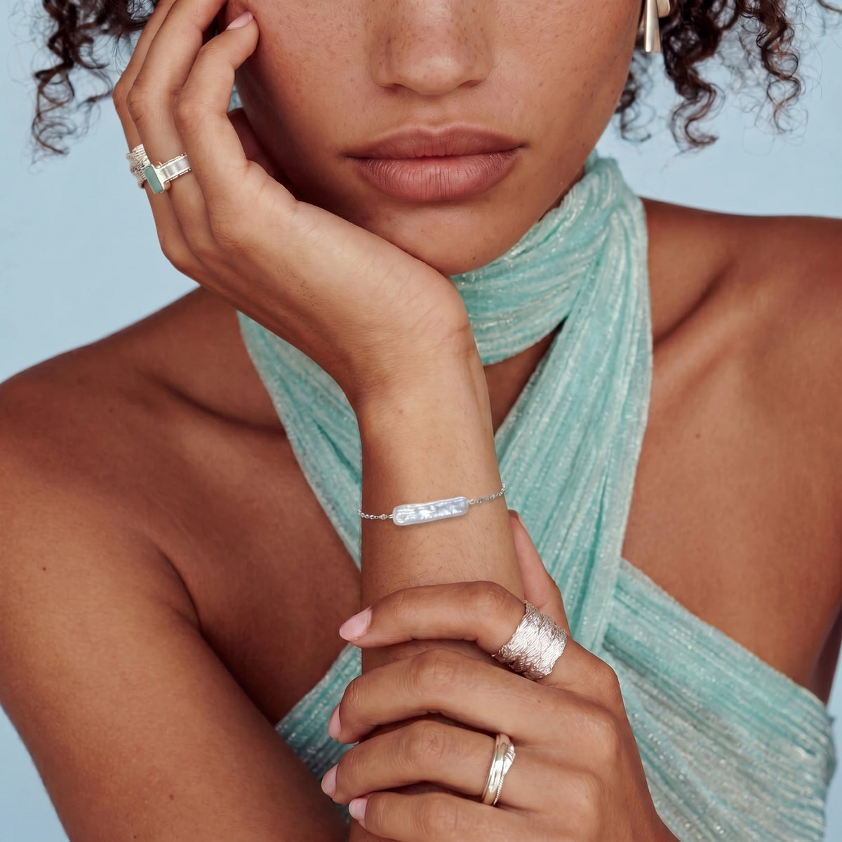Brilliance | Pearl Chain Bracelet