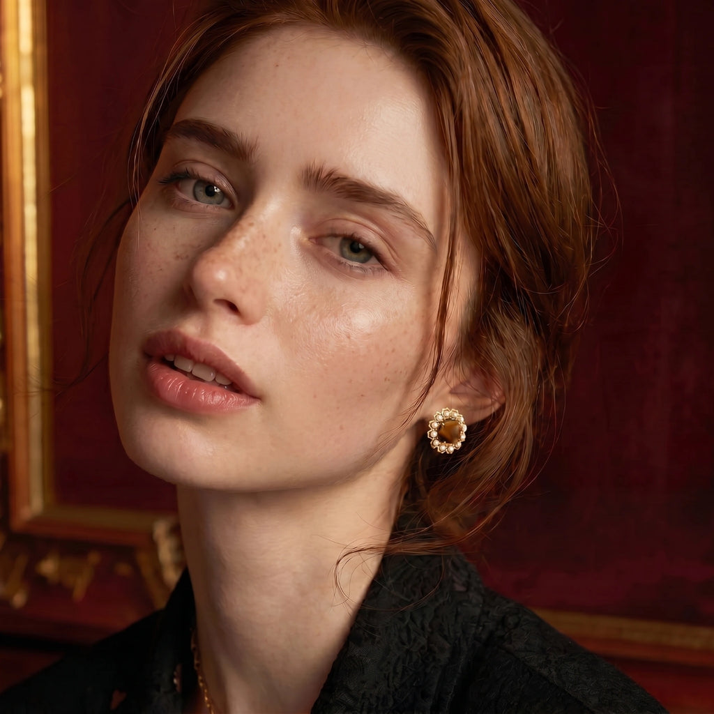 Golden Bloom Studs
