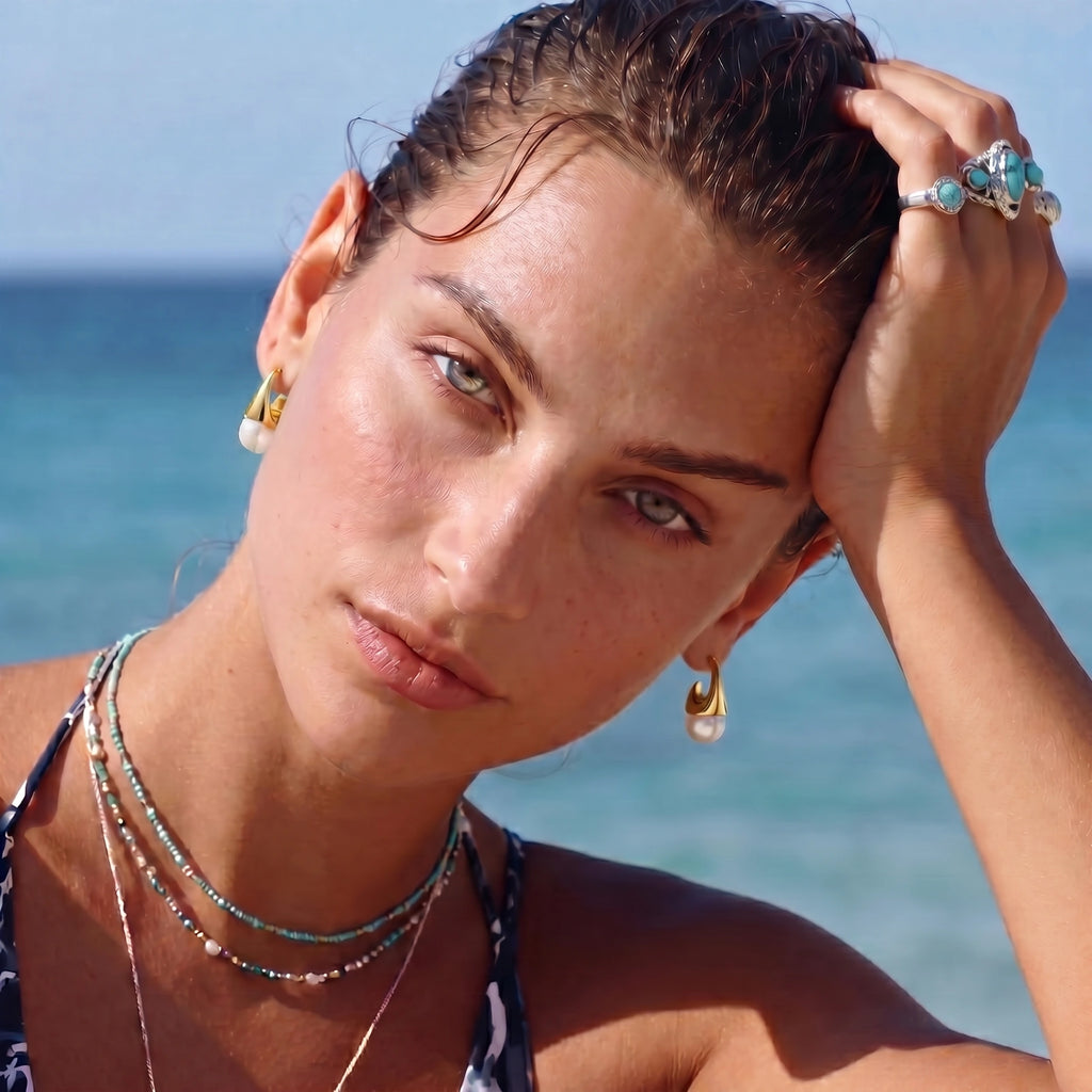 Sculptural Cone Hoops