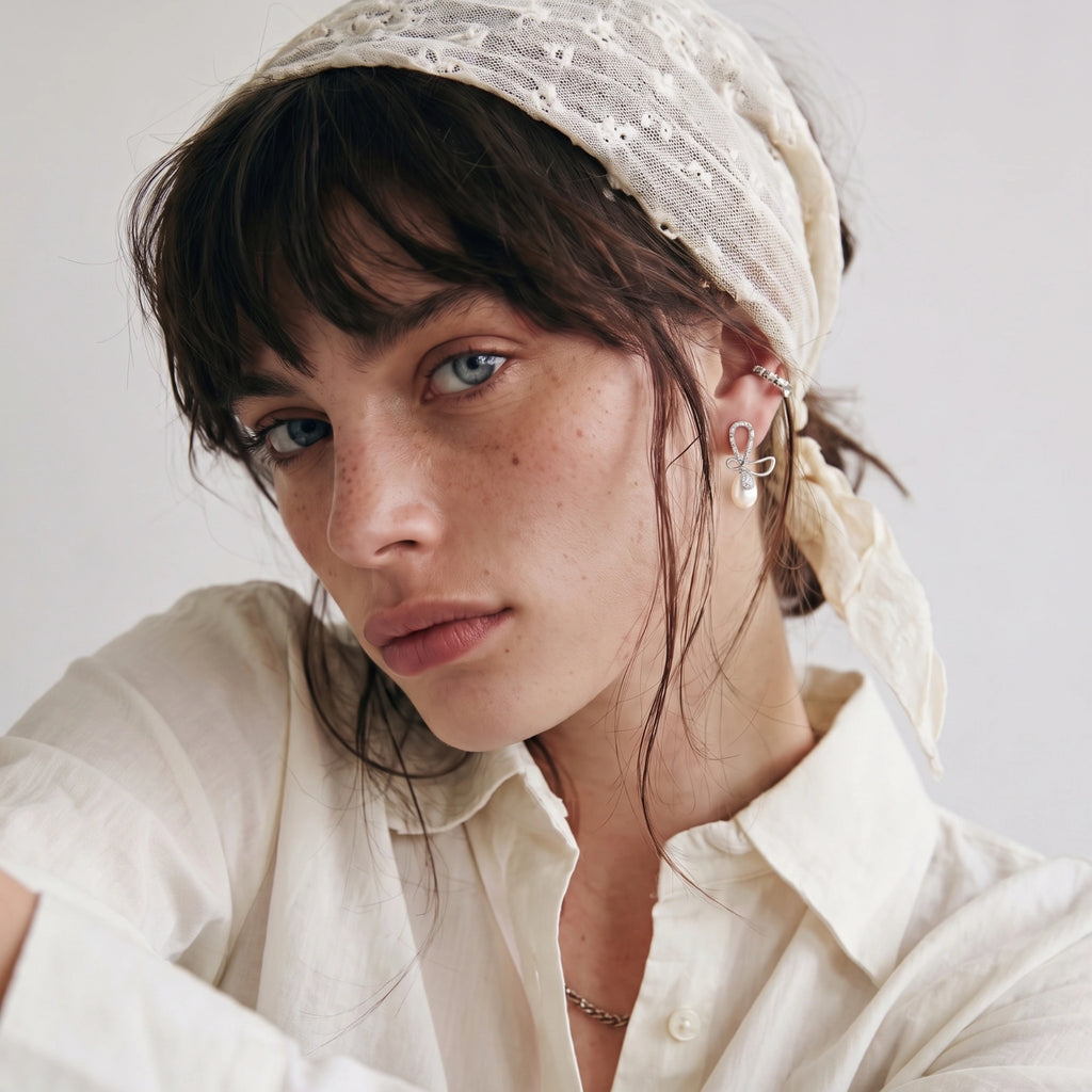 Valencia | Bow Pearl Drops