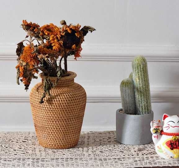 Naterli | Handwoven Rattan Vase