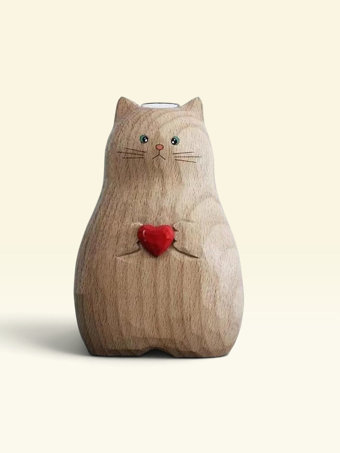 KitCat | Handmade Wooden Cat Vase