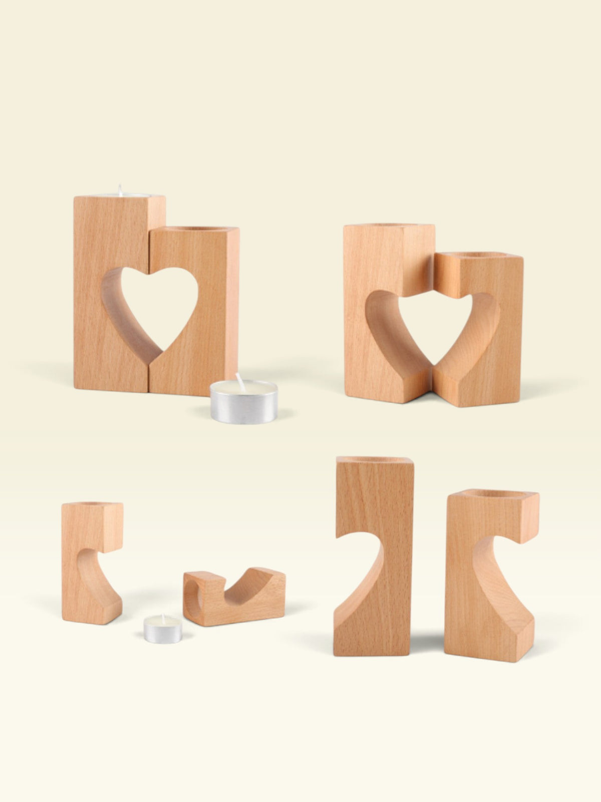 HeartMe | Wooden Candle Holder